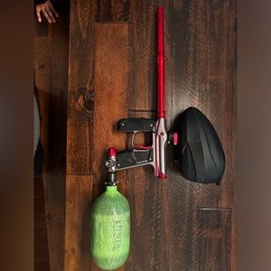 Paintball Mini GS Setup W/ Mask, Pod pack and 4 Pods